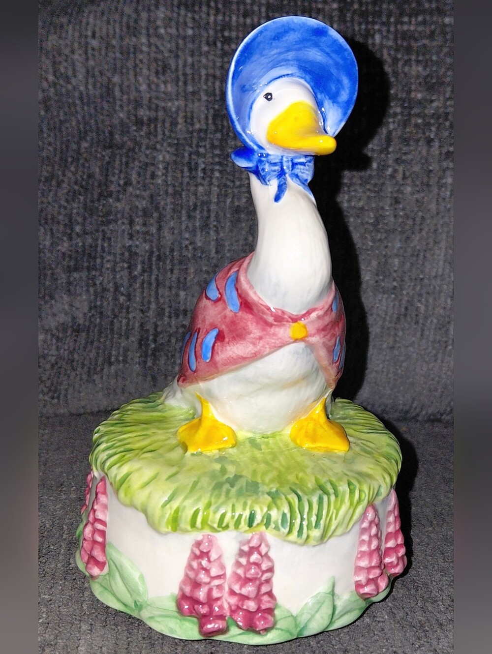 Schmid Beatrix Potter JEMIMA PUDDLE DUCK Music Box Vintage No Box